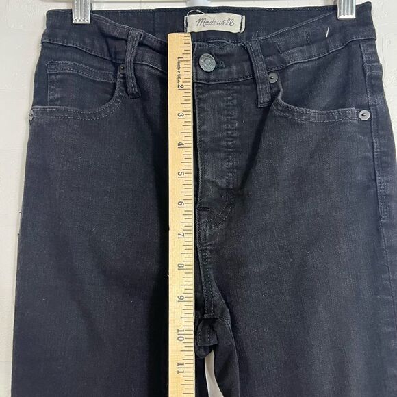 Madewell Women’s 9” Black High Rise Skinny Jeans size 25 - Picture 4 of 12
